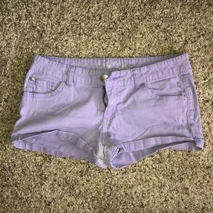 Purple shorts